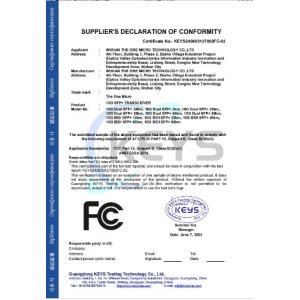 Wuhan The One Micro Technology Co., Ltd. Certifications