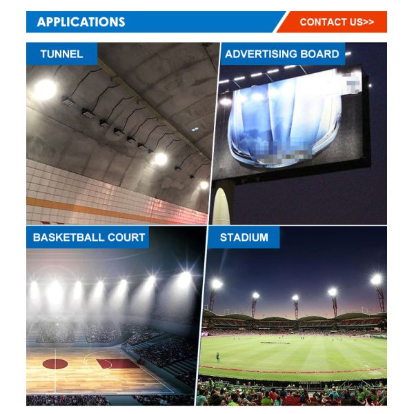 Outdoor Stadium Lighting Ip65 Waterproof 50w 100w 150w 200w 250w 300w 400w 500w 600w Led Module Flood Light