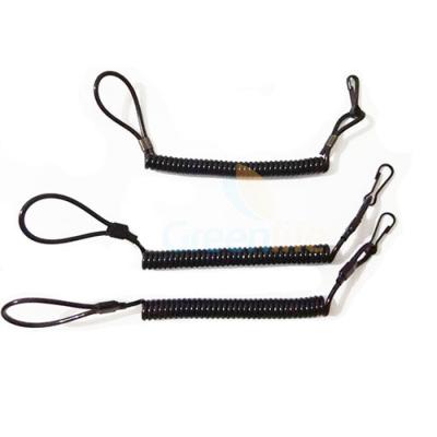 High Strength Pistol Bungee Coil Lanyard