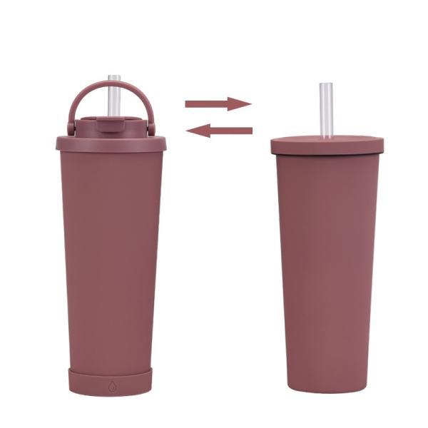 Stainless Steel Reusable Tea Coffee Travel Mug WITH LID Customized Logo Acceptable