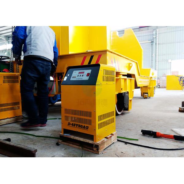 Steel Industry Automatic Transfer Carriage Rail Guided Powered Trolley With Rollers