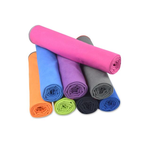 Os serviços do OEM vendem por atacado Logo Microfiber Gym Sports Towel feito sob encomenda seco rápido com Mesh Bag