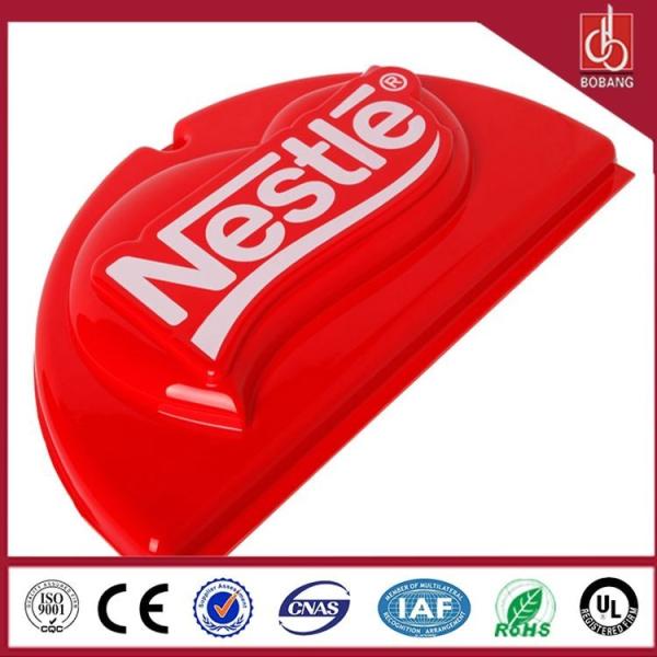 Advertisng outdoor light 3D acrylic square billboard for wholesale;luxury