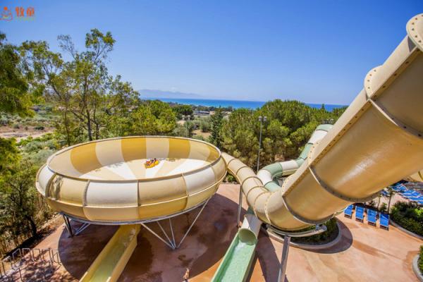 Fiberglass Spaceship Water Slide Outdoor Water Park For Hot Selling