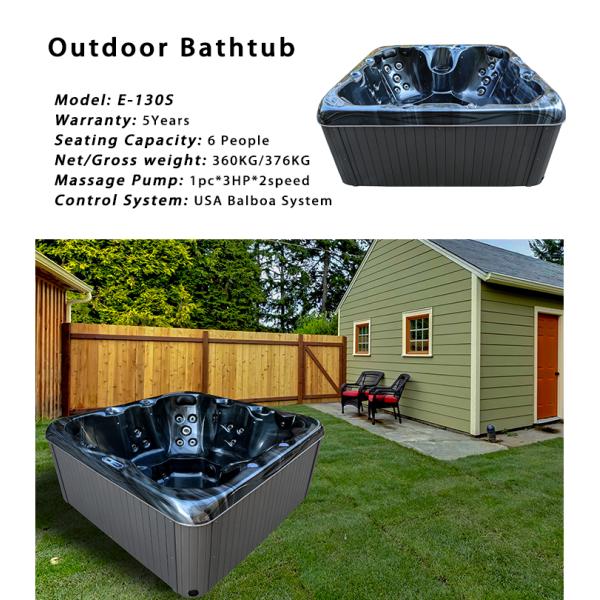 Tinas calientes del masaje del balboa del balneario al aire libre de acrílico de la nadada para la persona 7