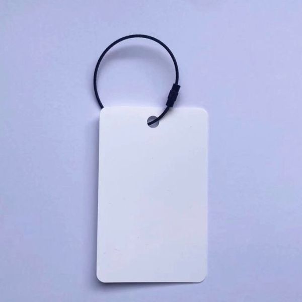 Double Sided Sublimation PET Luggage Tag Custom Plastic Luggage Tag