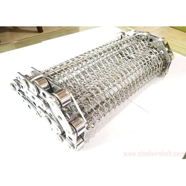 Chain Edge Stainless Steel Wire Mesh Conveyor Belt 20-100m Length Anti Acid