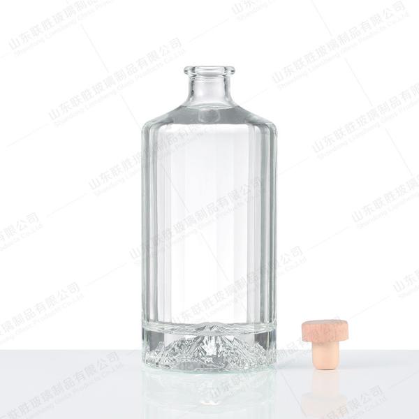 200ml 375ml 500ml 750 ml Glass Bottles For Whisky Custom Size Accepted with cork