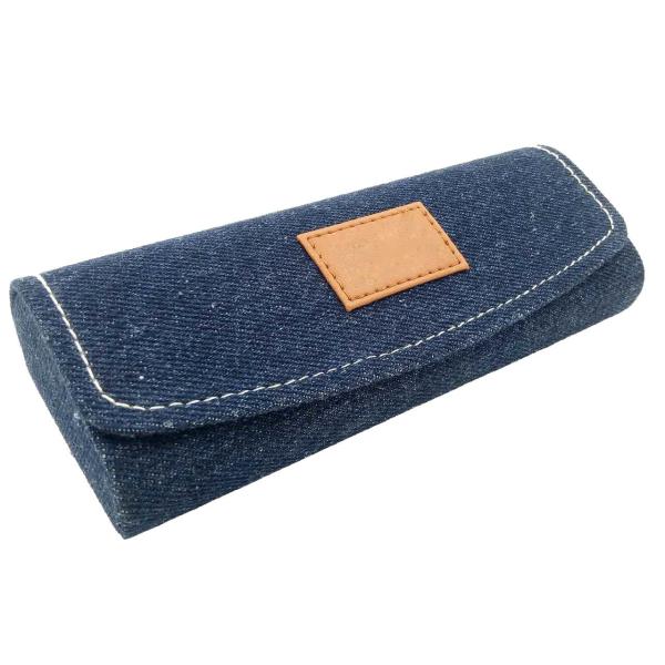 New Arrivals Denim Semi-Hard Optical Glasses Packing Case Jeans Eyewear Case Box
