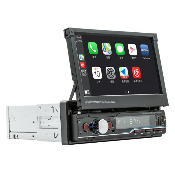 Creatall 7-Inch Telescopic All-in-One CarPlay Radio with MP5 MP4 Card Slots for BT Wireless Hands-Free Player