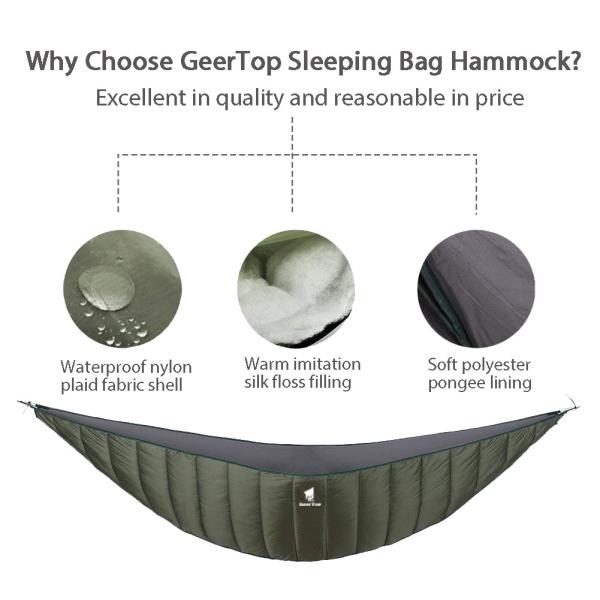L89.7in Hammock 210T Nylon Polyester Sleeping Bag