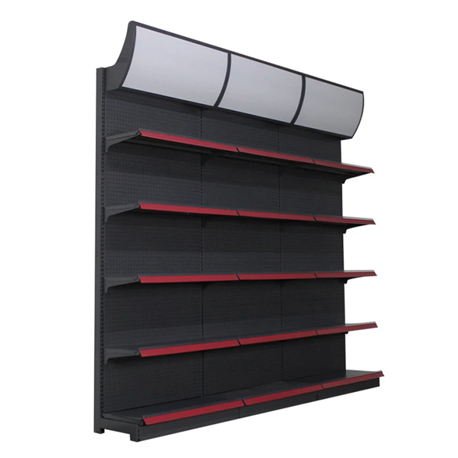 Гондола Поставка в магазине удобства супермаркет металлические полки OEM