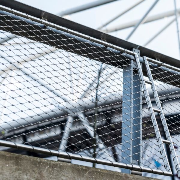 316 Stainless Steel Webnet Frames With 35mm Mesh Aperture For Skylight Safety Fall Prevention
