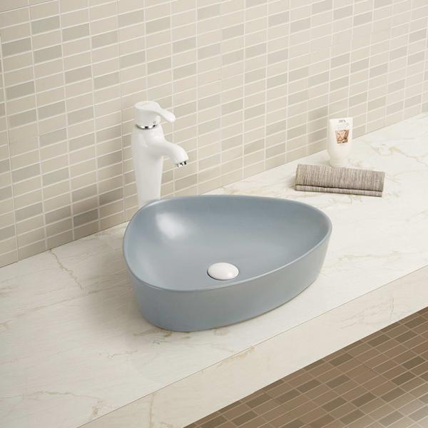 Таз зеленого цвета раковины Bathroom абсорбции отлива встречный верхний незаконный