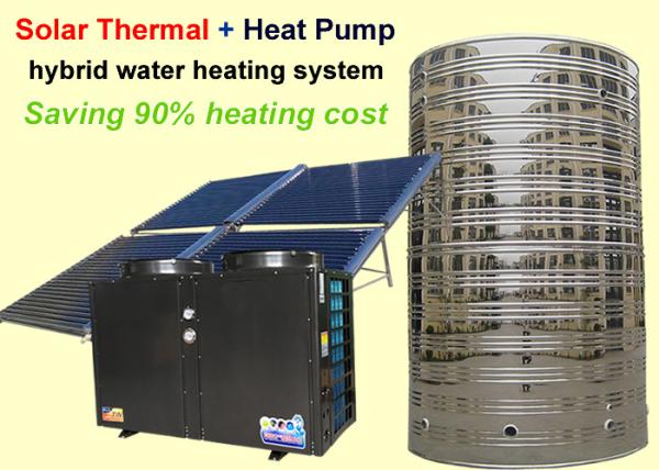 Energy Saving Solar Heat Pump Water Heater Corrosion Resistance For Family House