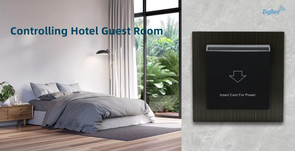 Zigbee 3.0 Hotel Room Key Card Holder Tuya Power Saving Switch