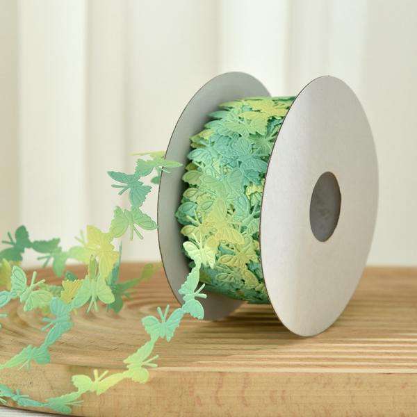 2cm*25y cinta de mariposa ultrasónica para embalaje de regalos y accesorios de ropa