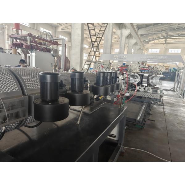 Twin Screw Extruder Pvc Corrugated Pipe Manufacturing Line For Smooth Production