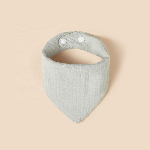 Factory Wholesale Baby Bibs For Feeding Muslin Cotton Stuff Crepe Cotton Bibs Bavoir