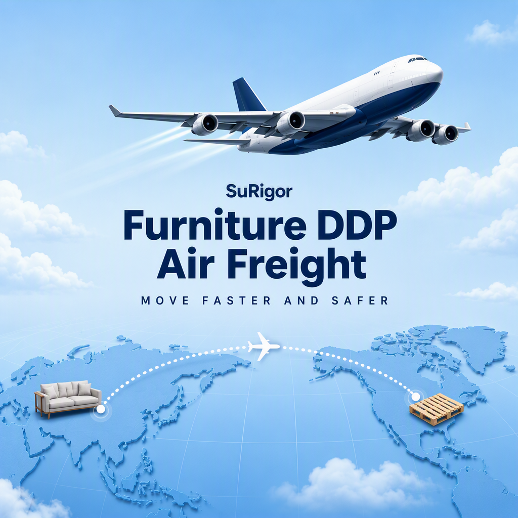 SURIGOR DDP Air Freight & Shipping with Oversized Cargo Expertise, Customs Compliance, and Fragile Protection