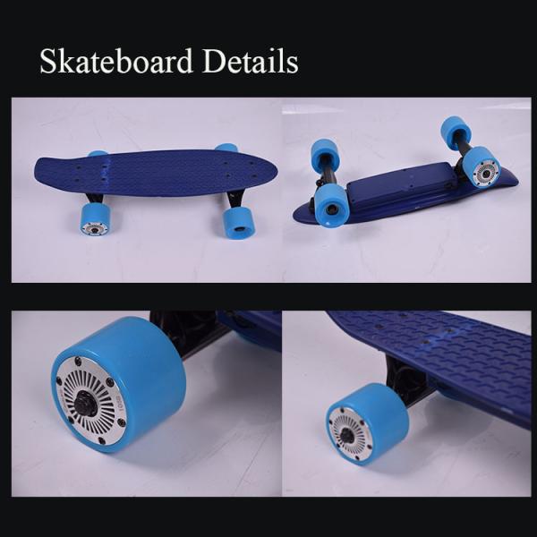 PP Material Electric Girl Power Skateboard 300W Motor 580MM Length