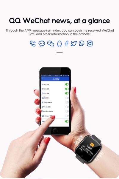 Y68 Unlocked Rugged Smart Watch Women IOS Android D20 Lcd Display Waterproof