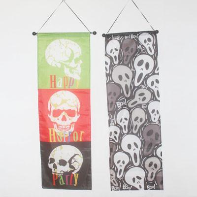 Halloween Flag Banner Skull