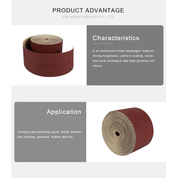 Abrasive Sand Paper Roll Sand Paper Abrasive Aluminum Cloth 1400 Sandpaper Roll