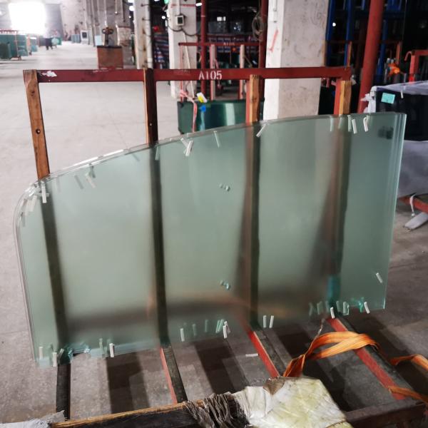 6mm Nano Self Cleaning Arc Shaped Shower Tempered Glass Bathtub Screen