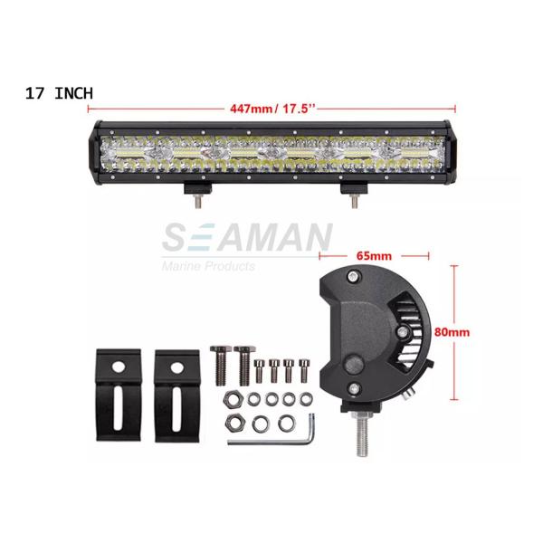 Waterproof Marine Led Strip Lights 17.5 Inch 360w For Truck Boat 4X4 SUV 4WD UTV ATV Truck Jeep