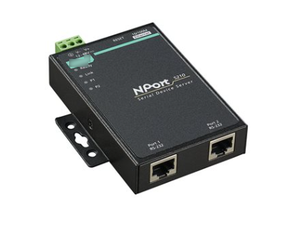 2 PORT 5230 Port RS-232/422/485 Serial Port Device Networking Server for MOXA