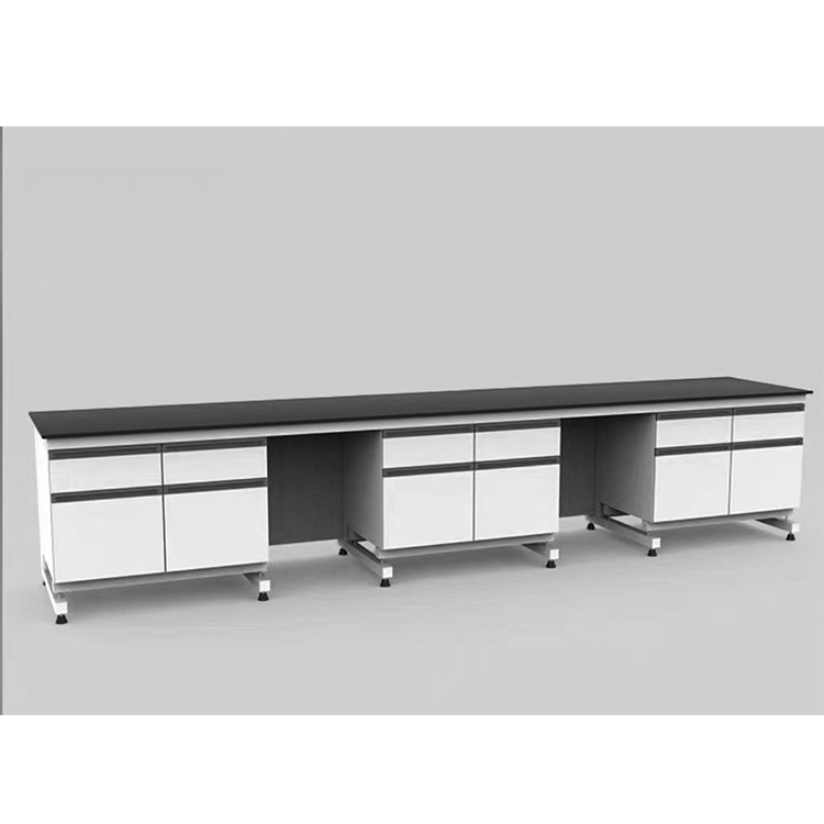 C Frame Lab Work Bench All Steel Lab Island Table Customized With Reagent Racks