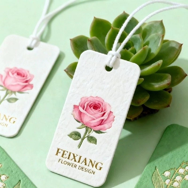 Absorbent Paper Air Freshener Cards With Floral Print For Car And Home
