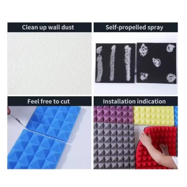 PVC Flame-Retardant Sound-Absorbing Cotton Egg Cotton Wavy Electrical Insulation Cotton