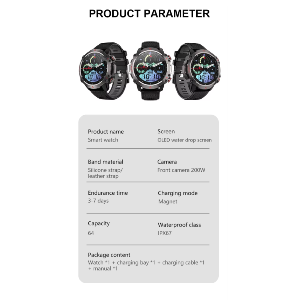 Eraysun 4G Smartwatch B5 1.53