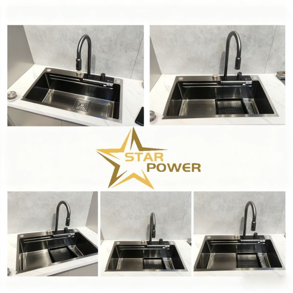 Custom-Grade PVD Precision-Polished Undermount Kitchen Sink in 304/316 Stainless Steel