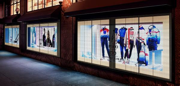 P3.91 Led Transparent Screen Display Grille Full Color Led Ice Screen Indoor Electronic Advertising Screen Glass Window