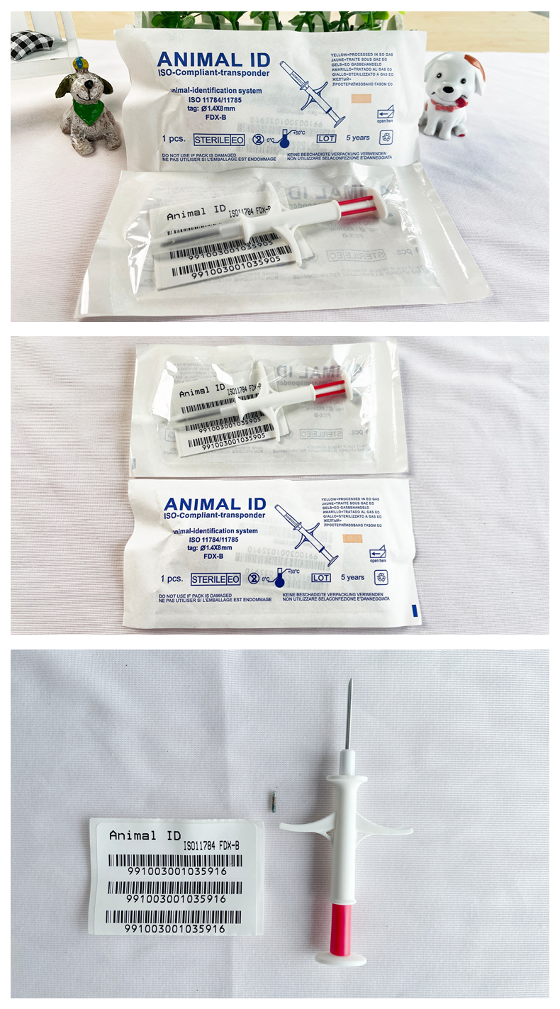ICAR Certificated FOFIA RFID 134.2kHz Animal Microchip FDX/EM4305 Chip IP67 Waterproof for Pet Injection Plastic