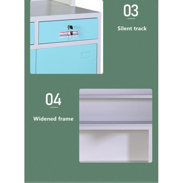 Stainless Steel Medicine Display Cabinet 0.5mm Thickness With Swing Door