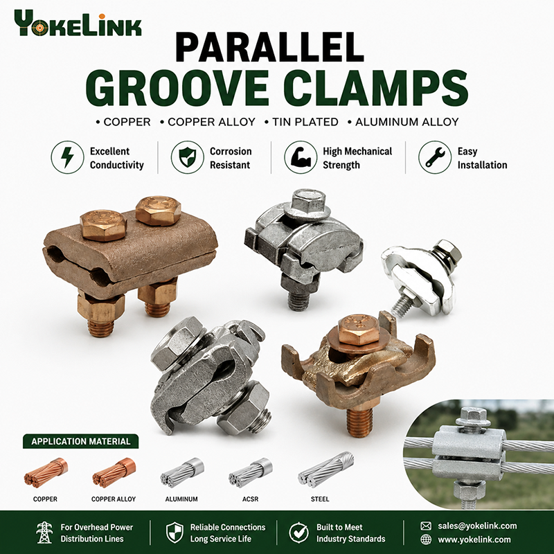 Universal Copper & Aluminum Parallel Groove Clamp | Electrical Cable Connector Clamps