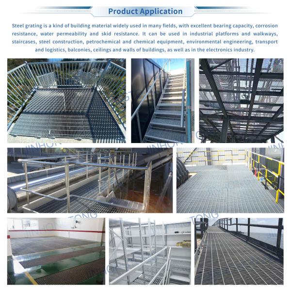 High Quality Factory Walkway Hot Dip Galvanizing Process Steel Grating