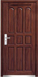 steel wood security armored door