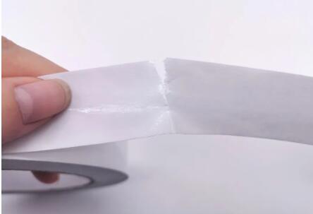 Solvent Base / Hot Melt Double Sided Paper Embroidery Tape With Hot Melt / Solvent
