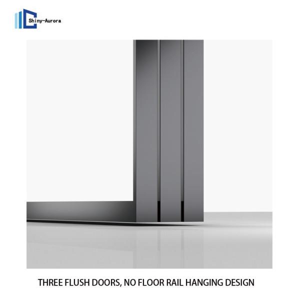 6063-T5 Aluminium Profile Sliding Door , Broken Bridge Aluminium Bathroom Sliding Door