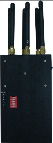 GSM / Blue Tooth GPS Signal Jammer 30dBm , Black 850mhz CDMA Jammer