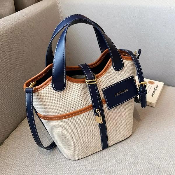 All Seasons Basket Crossbody Bag Leather Luxury Handbags For Women's Shoulder