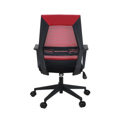 Braço de nylon ergonômico vermelho de Mesh High Back PA6 GF30 das rodas da cadeira de mesa