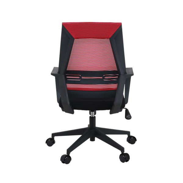 Braço de nylon ergonômico vermelho de Mesh High Back PA6 GF30 das rodas da cadeira de mesa
