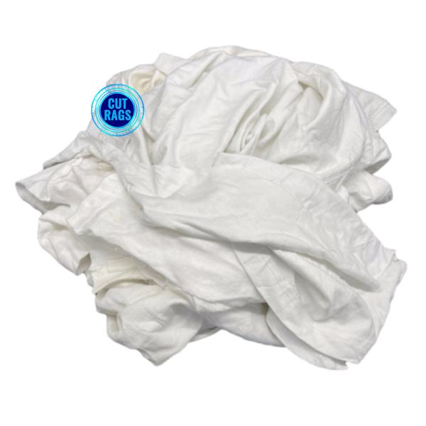 100% cotton white T-shirt rags sterile cotton workshop cleaning rags industrial wiping cloth