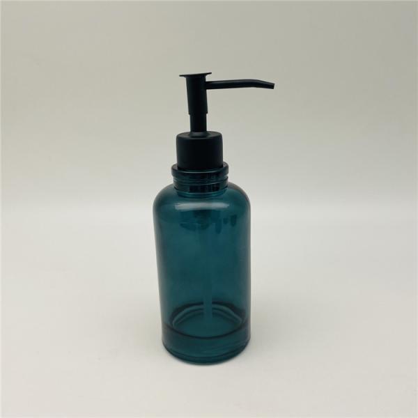 Vintage Glass Bathroom Accessories In teal Color painting Round Shape